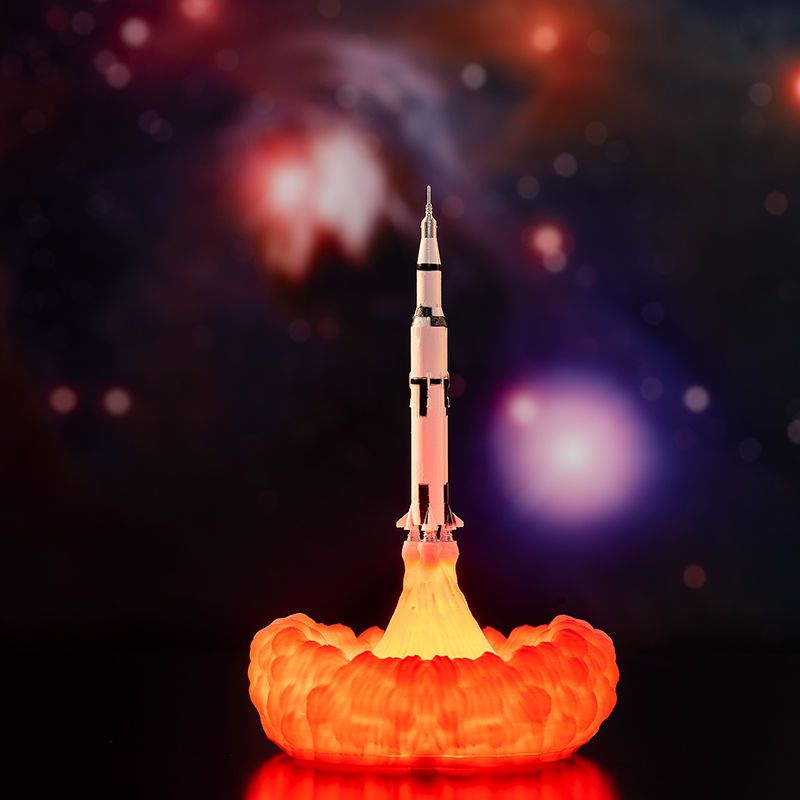 USB Rechargeable Space Shuttle - Floating Nightstand With Led Light recension och pris